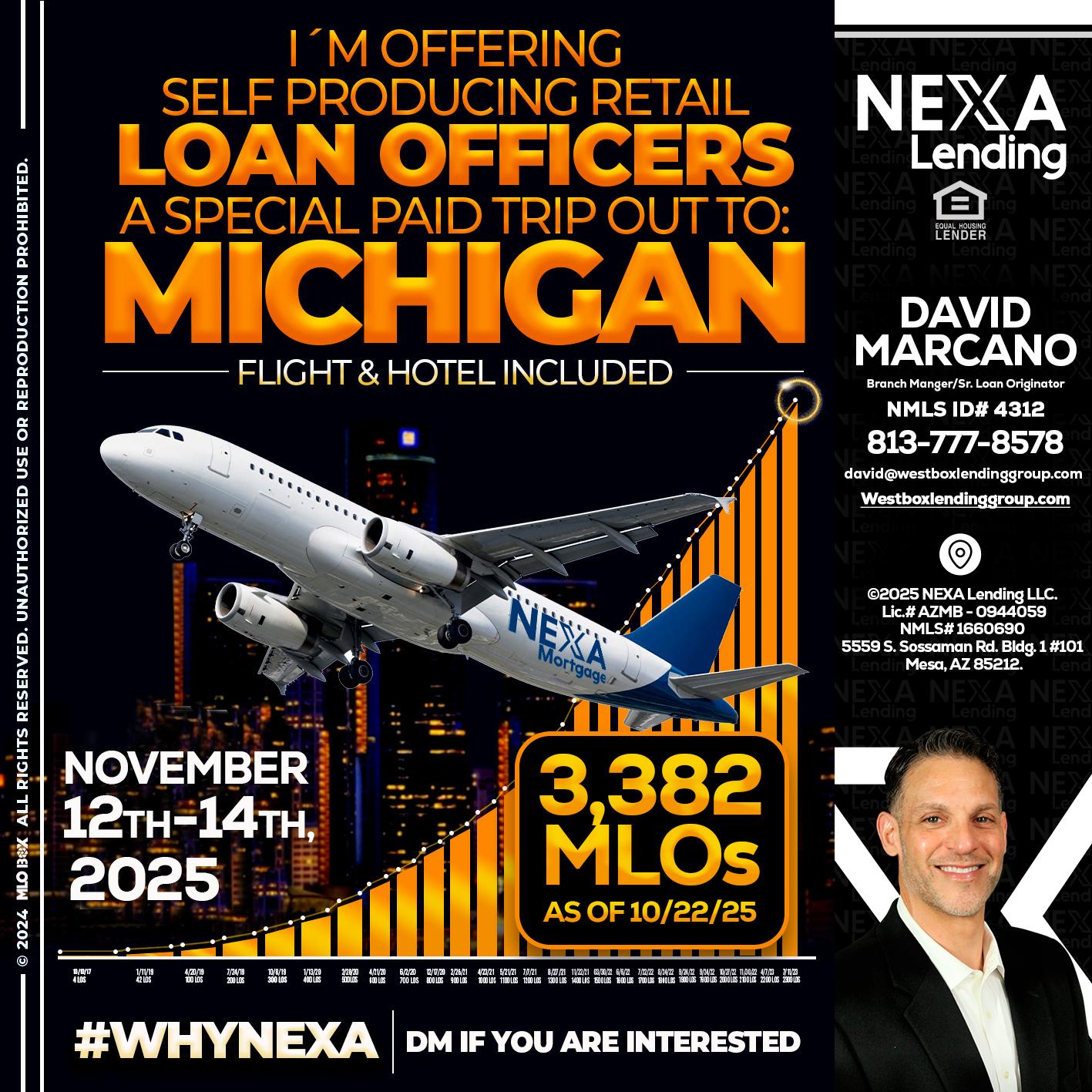 michigan trip - David Marcano -Branch Manger/Sr. Loan Originator