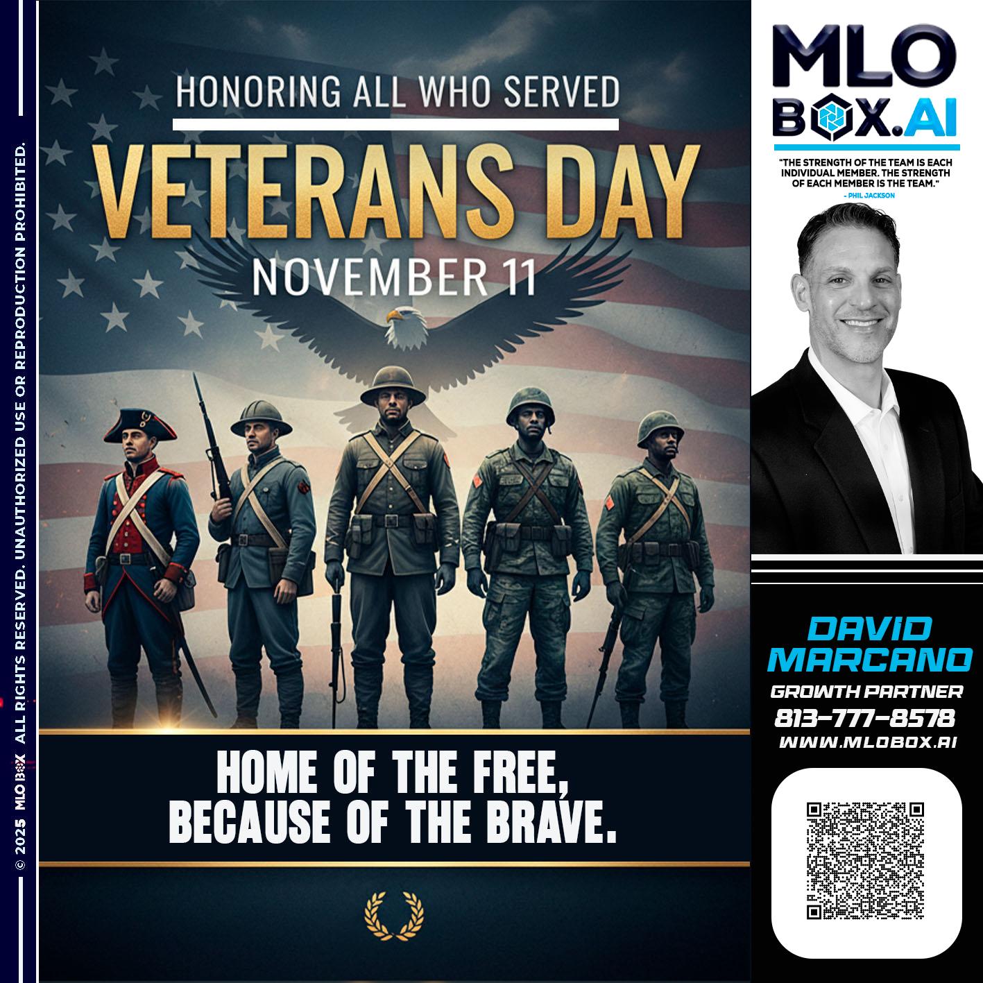 VETERANS DAY - David Marcano -Branch Manger/Sr. Loan Originator