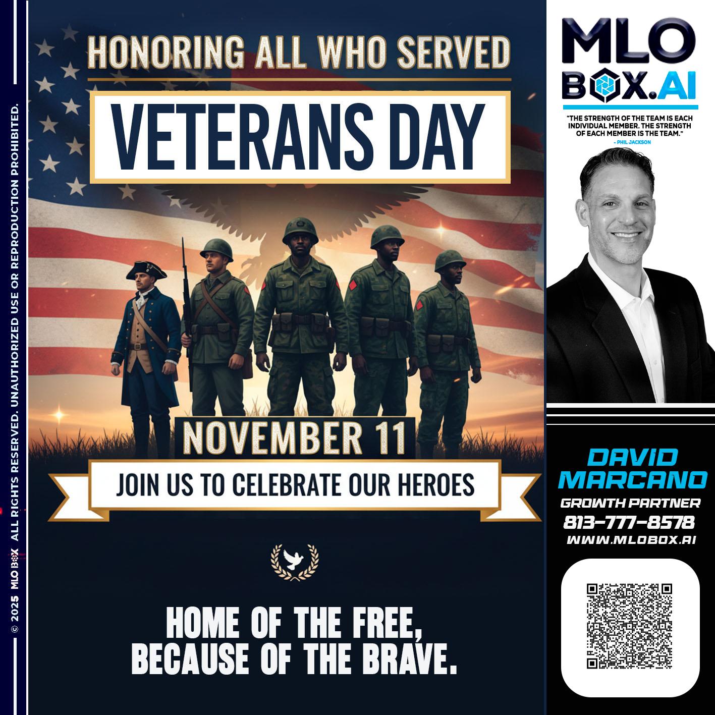 VETERANS DAY - David Marcano -Branch Manger/Sr. Loan Originator