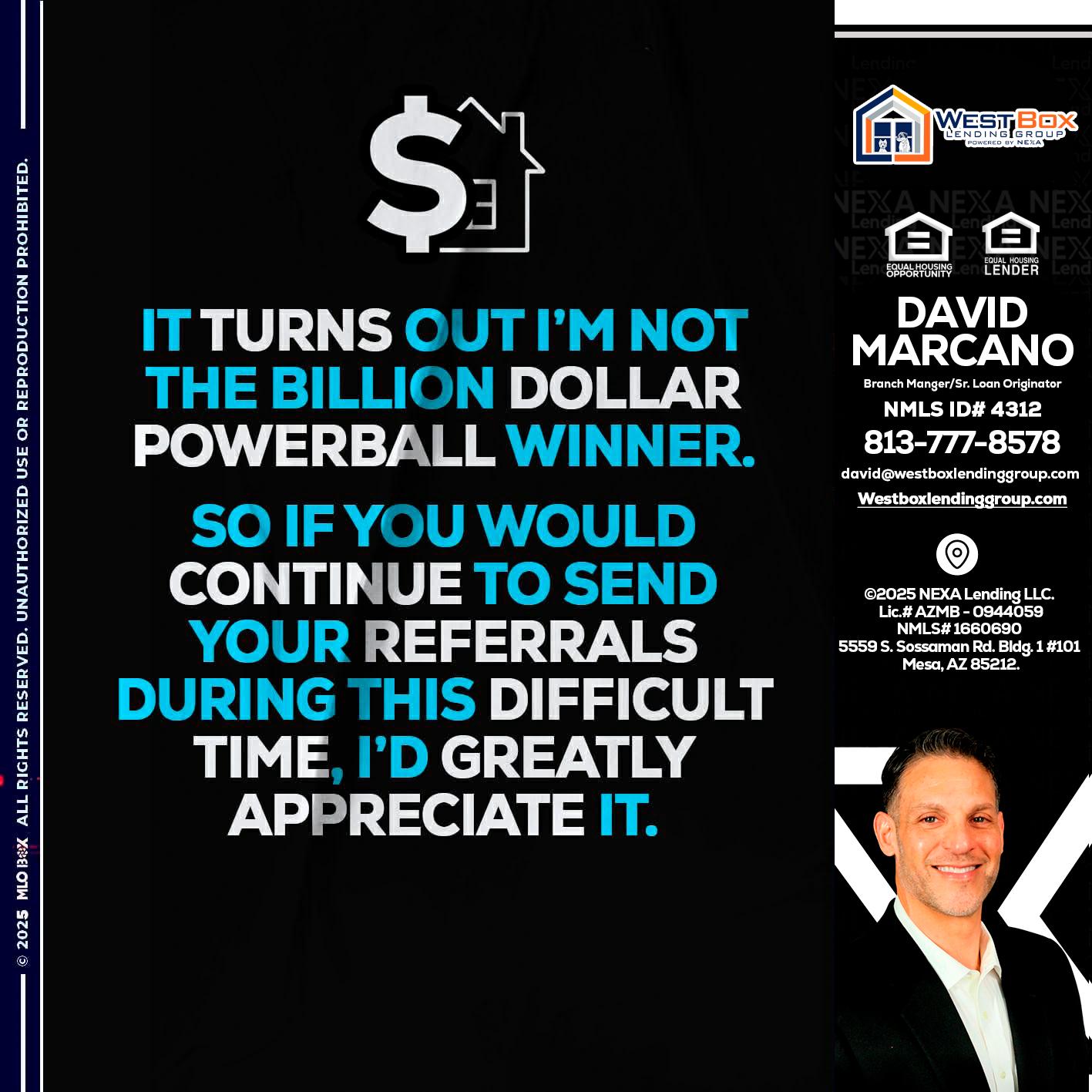 IT TURNS - David Marcano -Branch Manger/Sr. Loan Originator