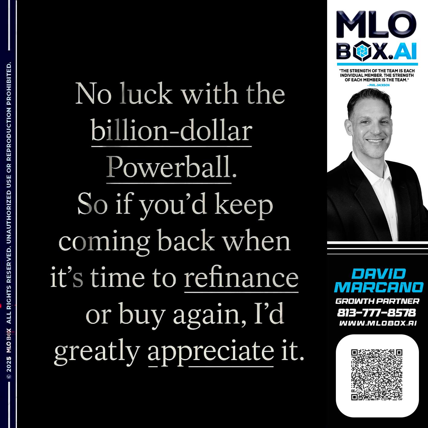 NO LUCK - David Marcano -Branch Manger/Sr. Loan Originator