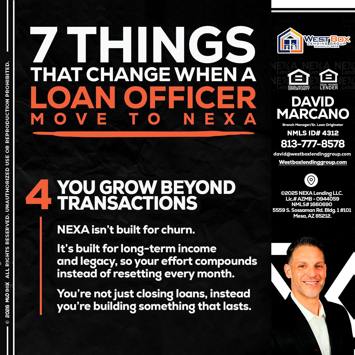7 THINGS (4) - David Marcano -Branch Manager/Sr. Loan Originator