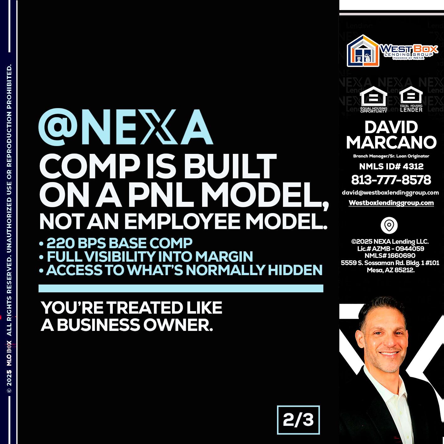 2 OF 3 - David Marcano -Branch Manager/Sr. Loan Originator