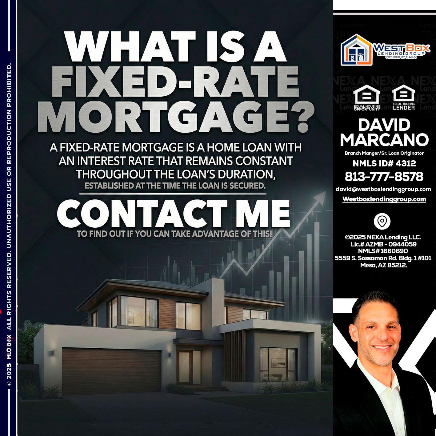 WHAT IS A - David Marcano -Branch Manger/Sr. Loan Originator