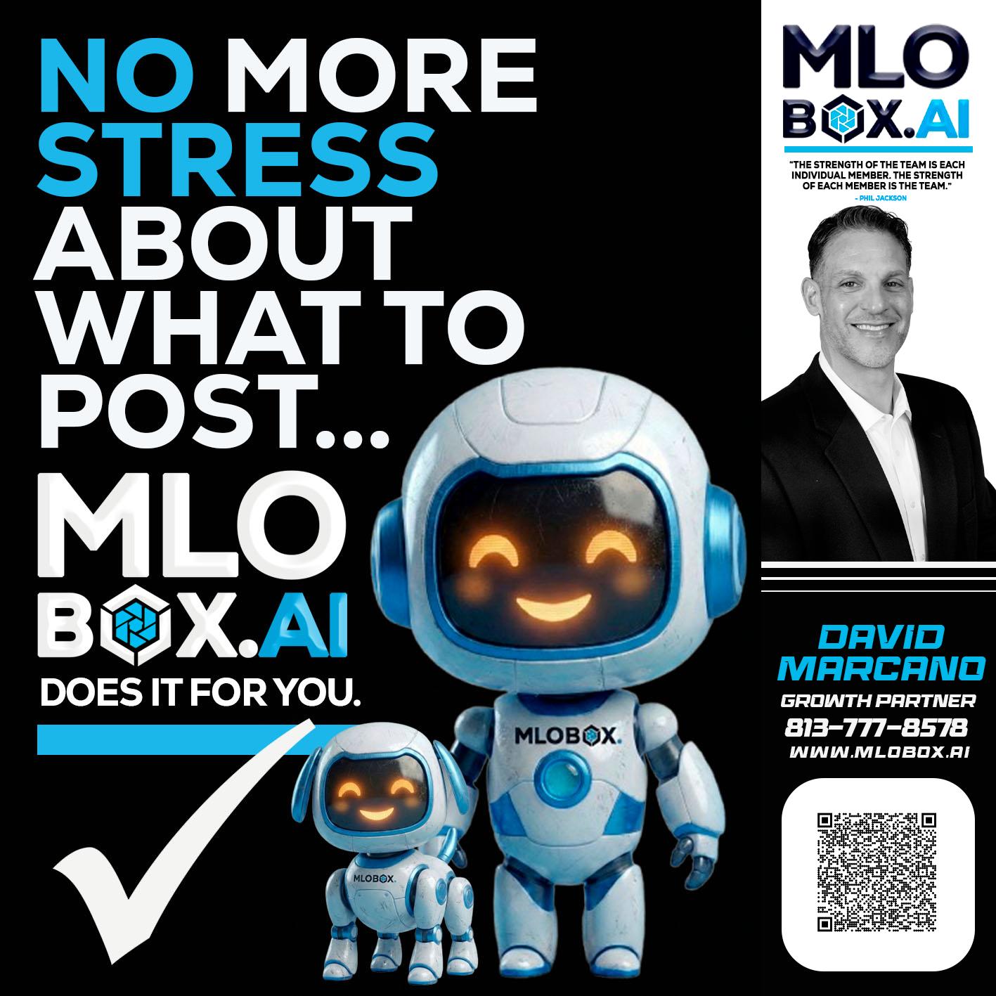 NO MORE STRESS - David Marcano -Branch Manager/Sr. Loan Originator