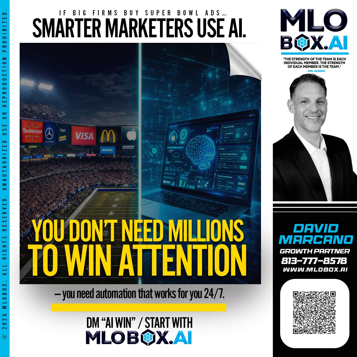 you don't need - David Marcano -Branch Manager/Sr. Loan Originator