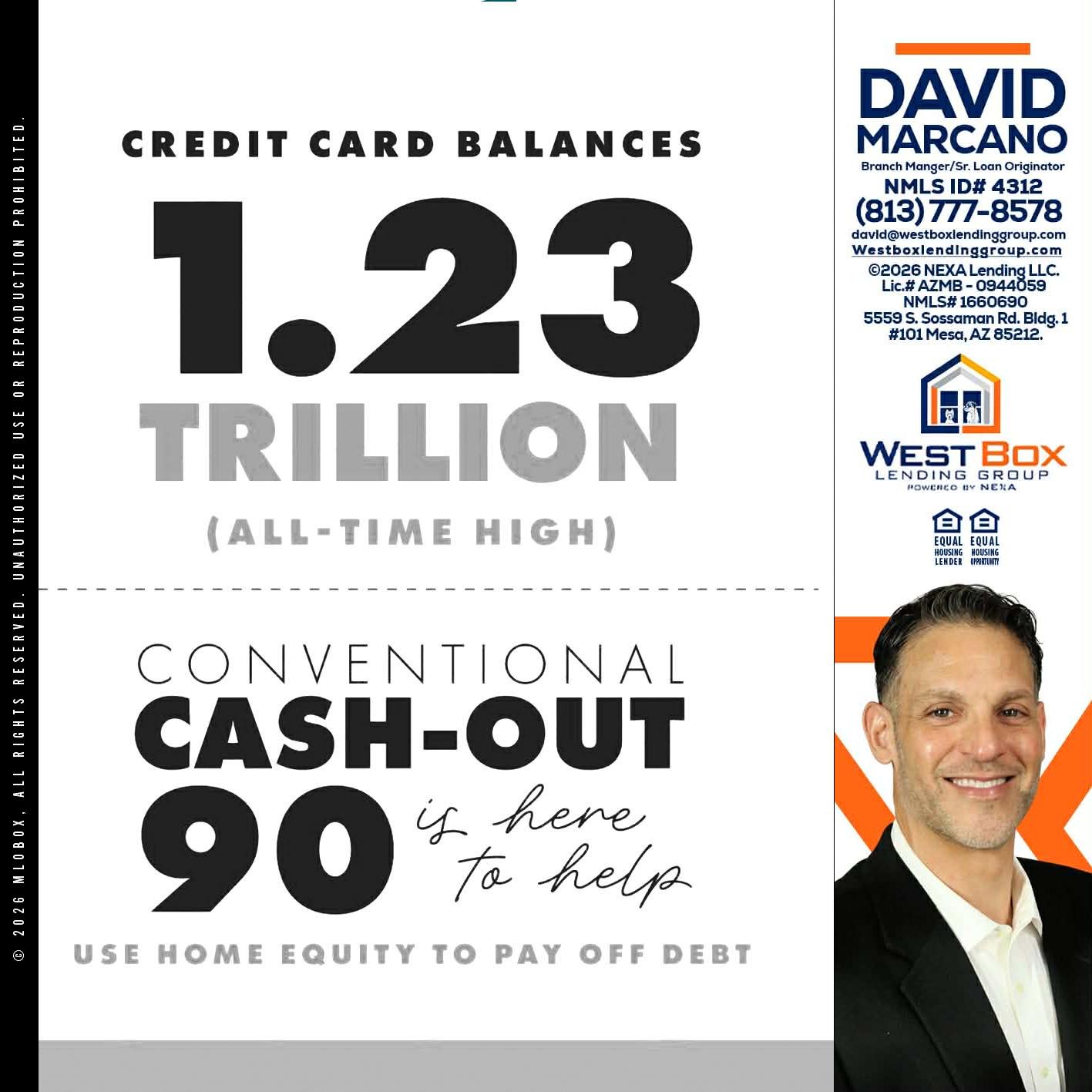 CREDIT CARD BALANCE - David Marcano -Branch Manager/Sr. Loan Originator