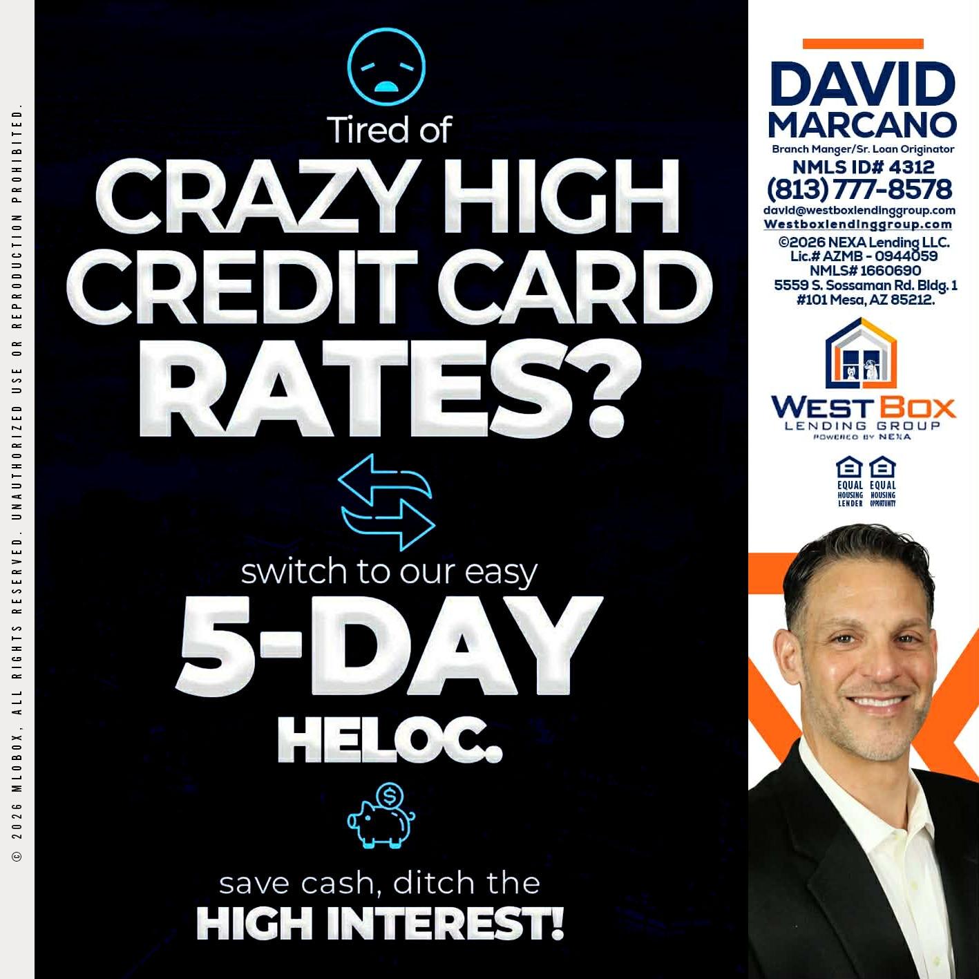 CRAZY HIGH - David Marcano -Branch Manager/Sr. Loan Originator