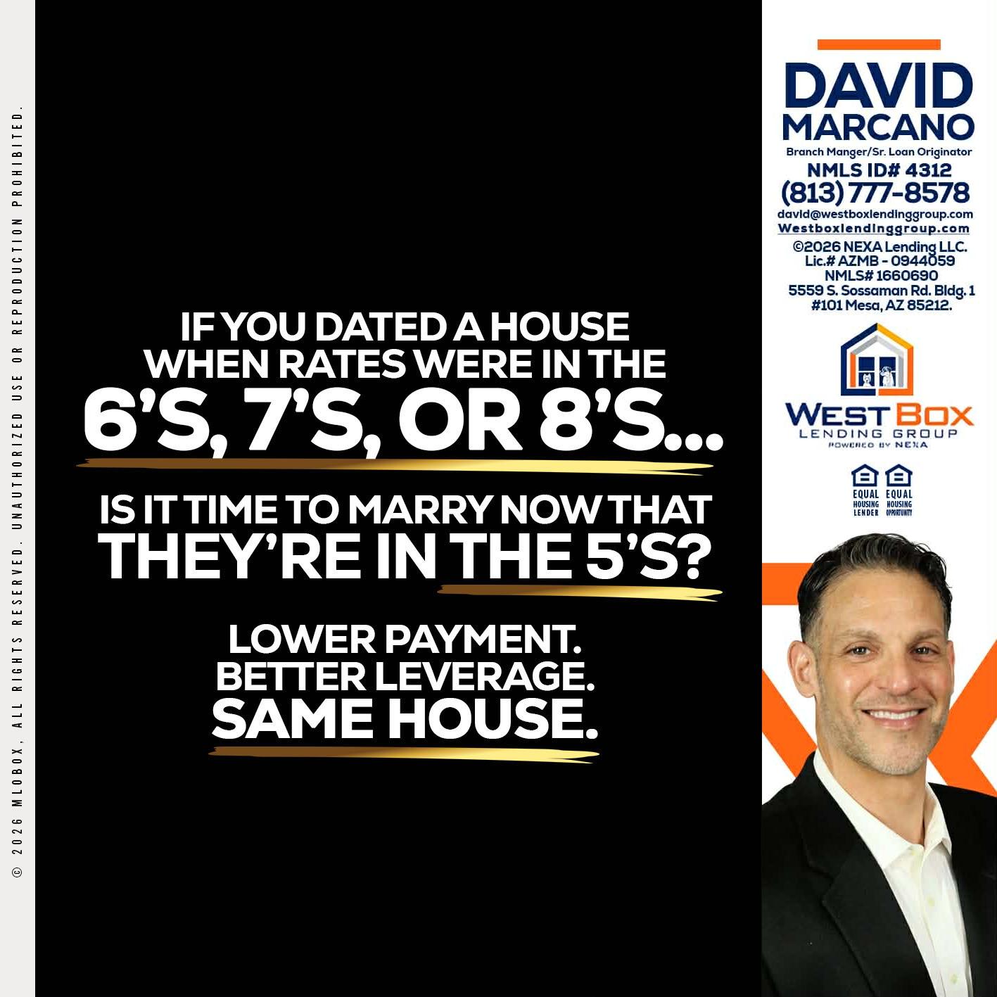 if you dated a house - David Marcano -Branch Manager/Sr. Loan Originator