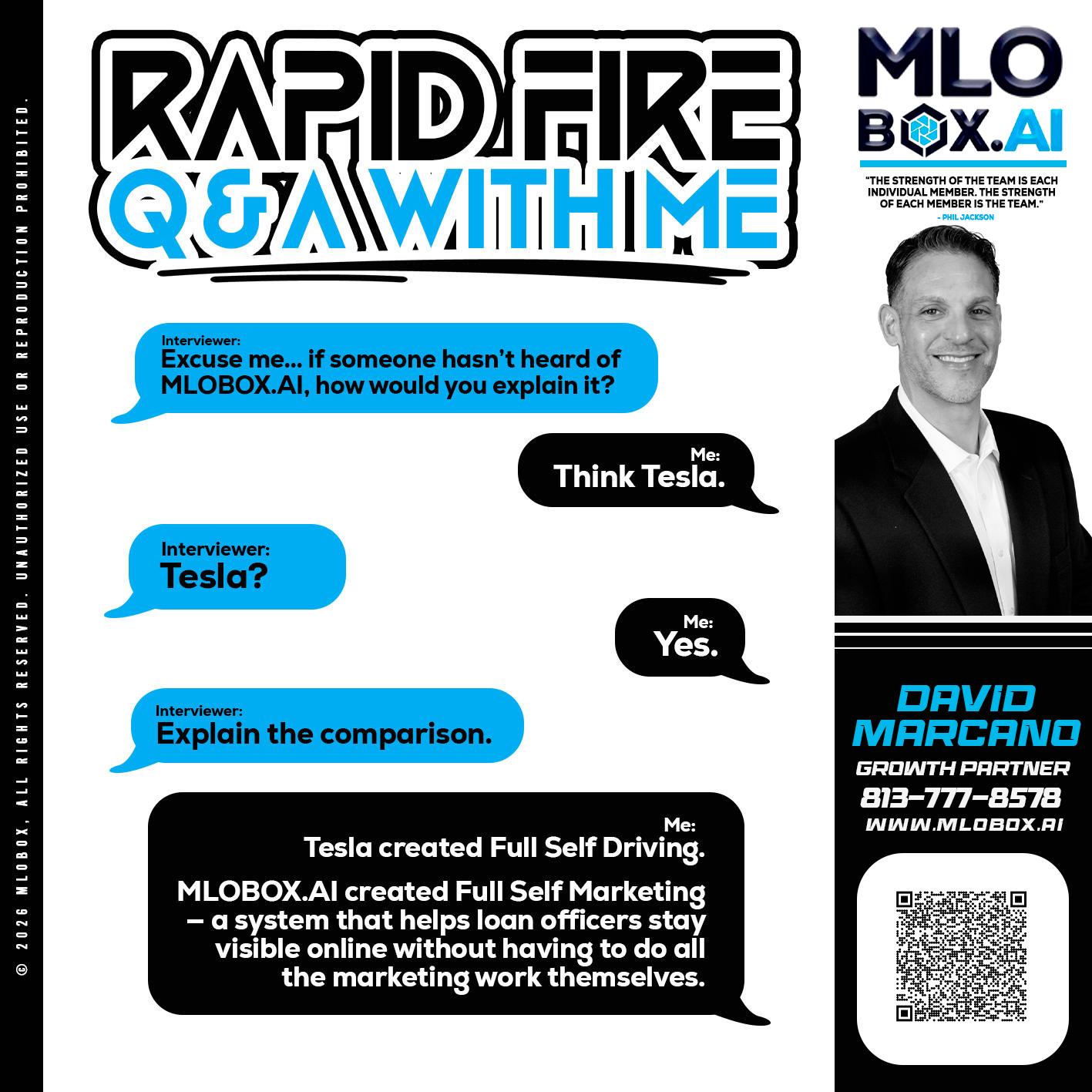 RAPID FIRE Q&A - David Marcano -Branch Manager/Sr. Loan Originator