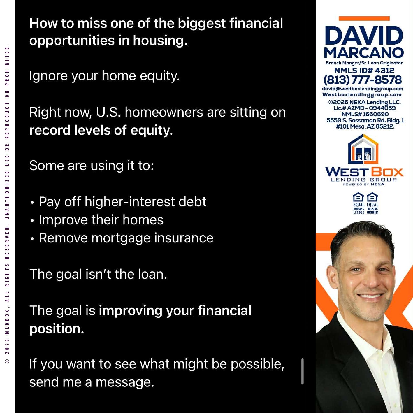 how to miss - David Marcano -Branch Manager/Sr. Loan Originator