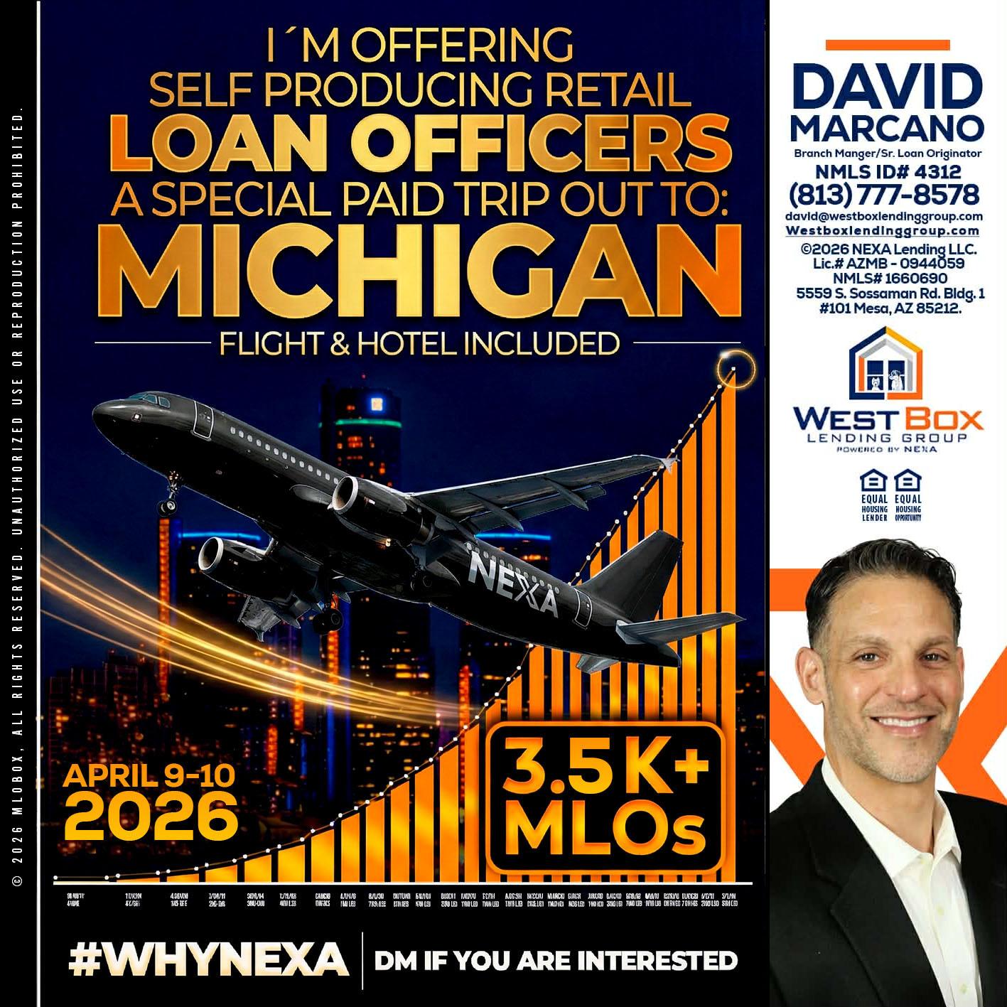 3.5K - David Marcano -Branch Manager/Sr. Loan Originator