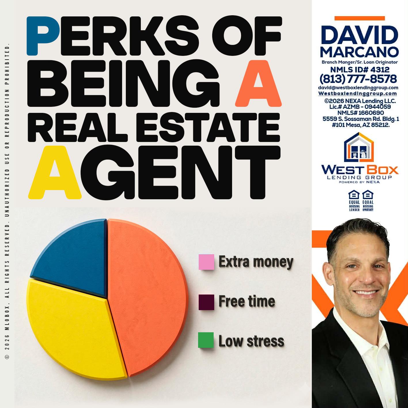 PERKS OF BEING - David Marcano -Branch Manager/Sr. Loan Originator