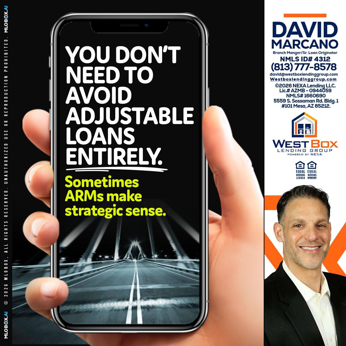 YOU DONT NEED - David Marcano -Branch Manager/Sr. Loan Originator