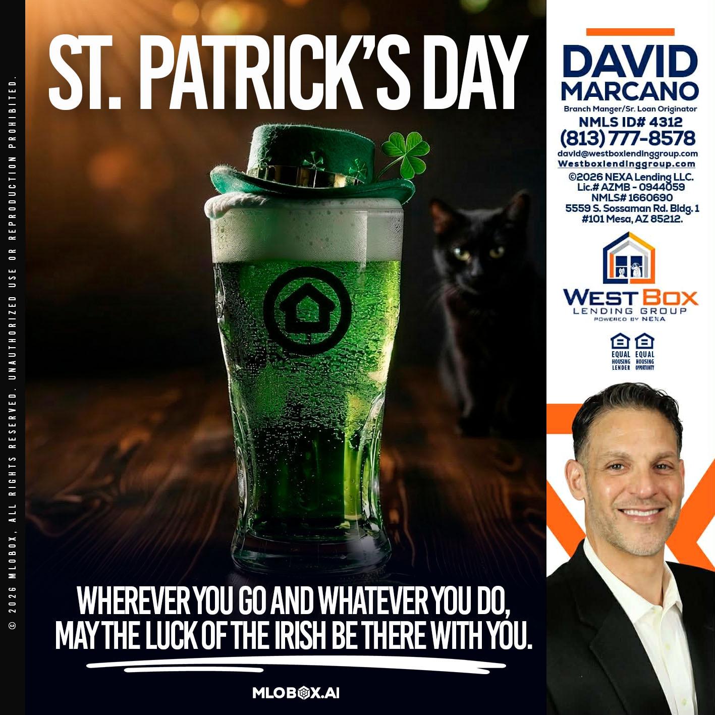 st. Patricks day - David Marcano -Branch Manager/Sr. Loan Originator