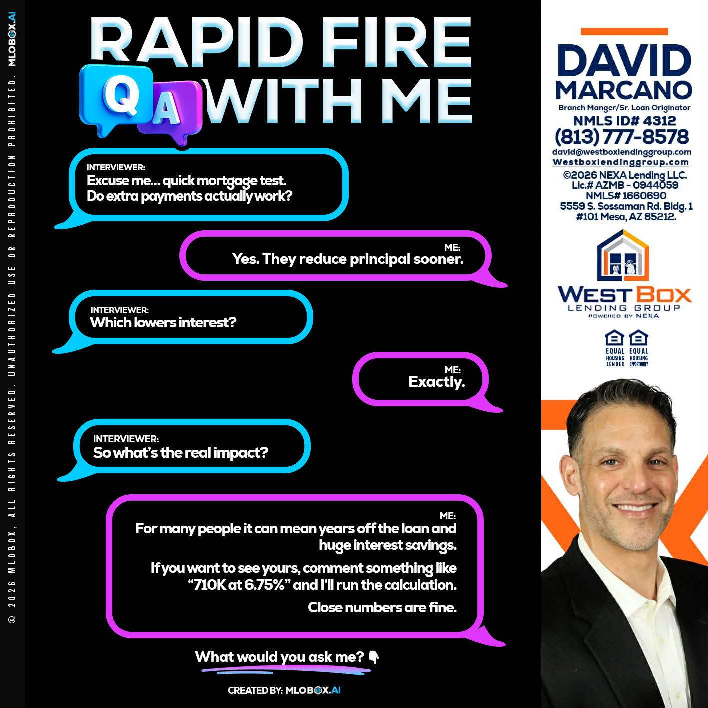 RAPID QA - David Marcano -Branch Manager/Sr. Loan Originator