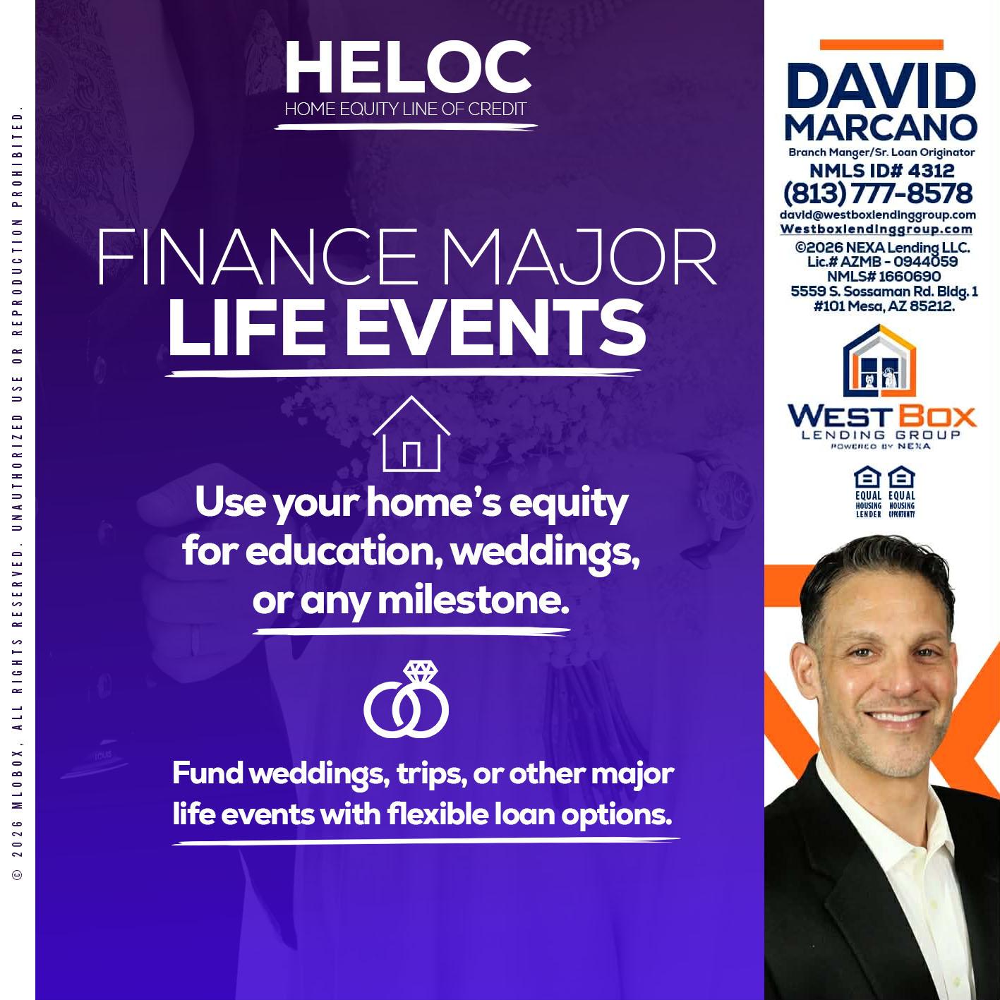 HELOC - David Marcano -Branch Manager/Sr. Loan Originator
