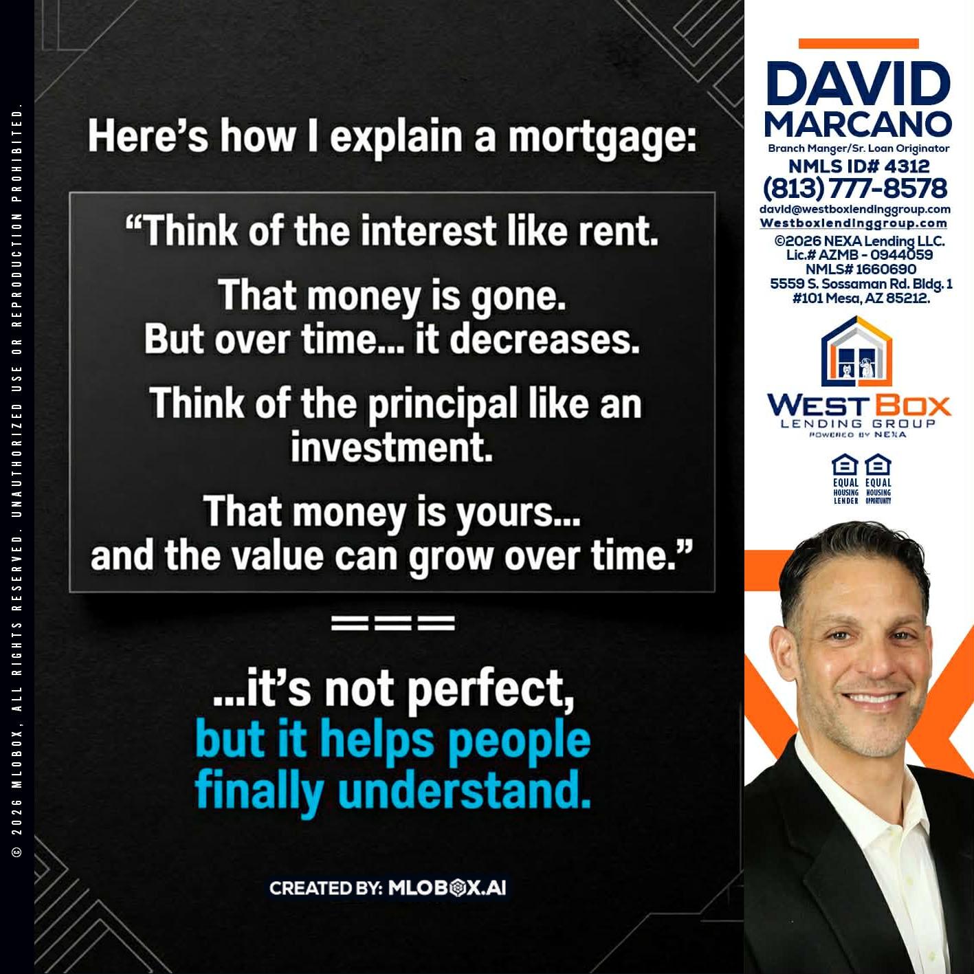 HERES NOW - David Marcano -Branch Manager/Sr. Loan Originator
