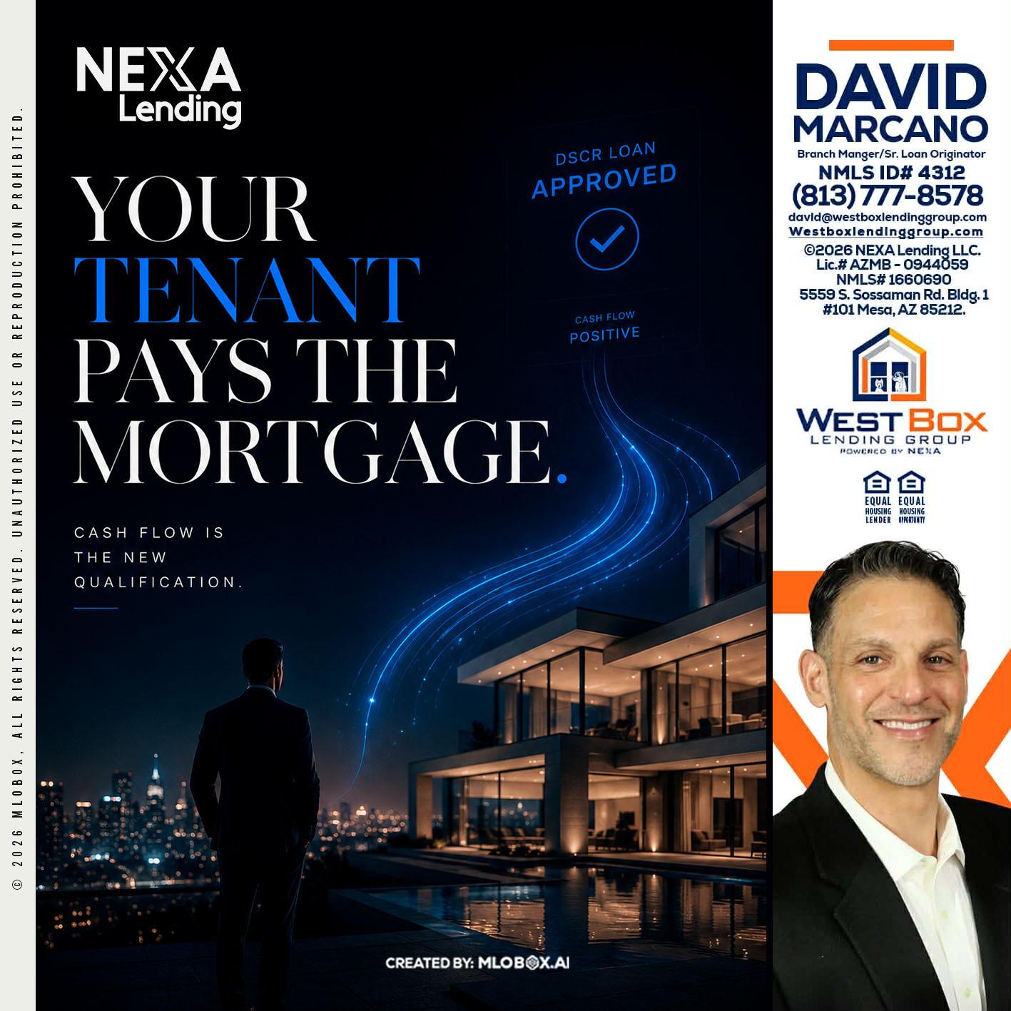 DSCR LOANS - David Marcano -Branch Manager/Sr. Loan Originator