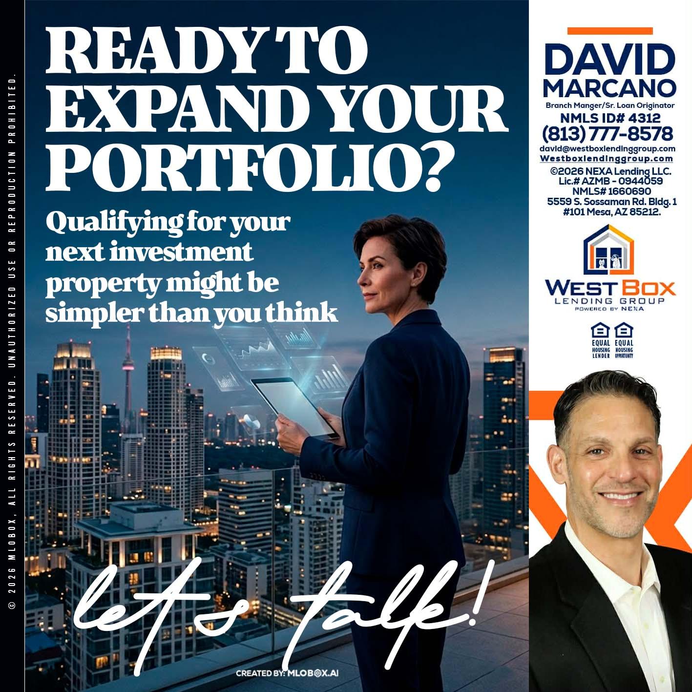 READY TO EXPAND - David Marcano -Branch Manager/Sr. Loan Originator