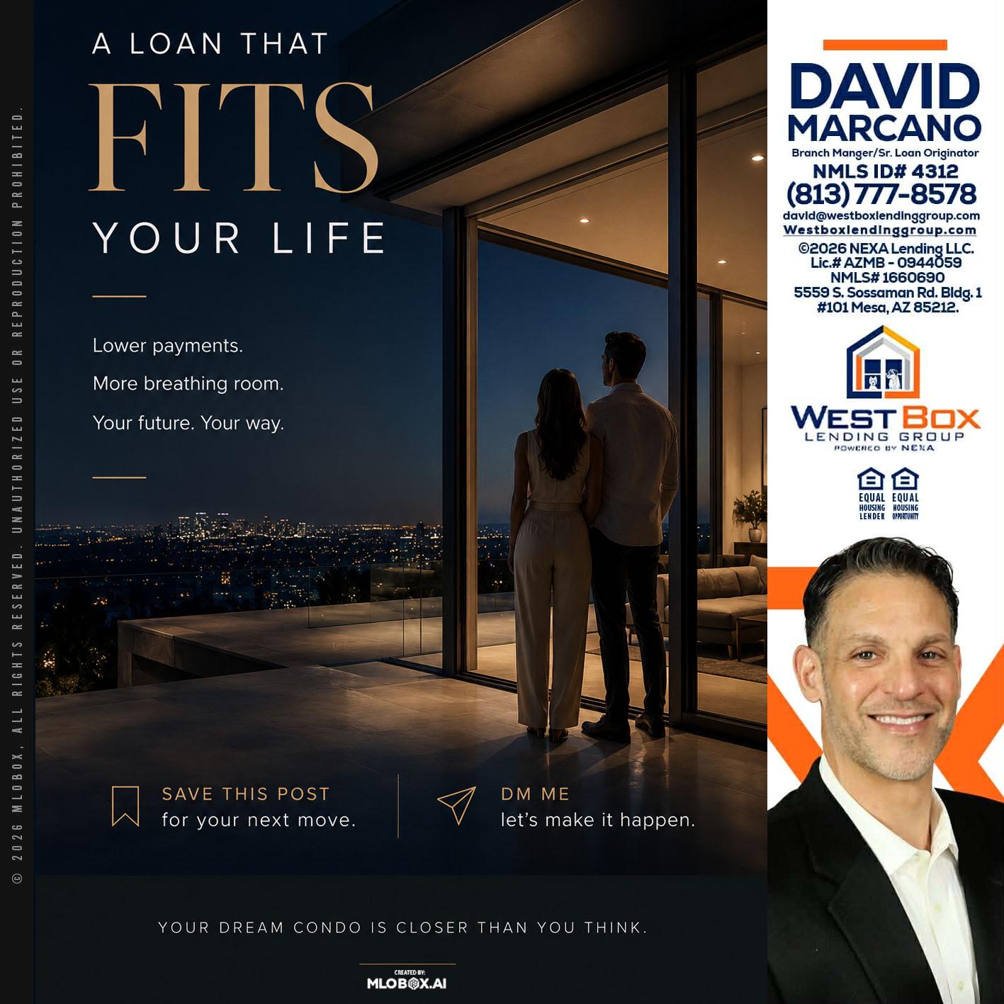 LOANS THAT FIT - David Marcano -Branch Manager/Sr. Loan Originator