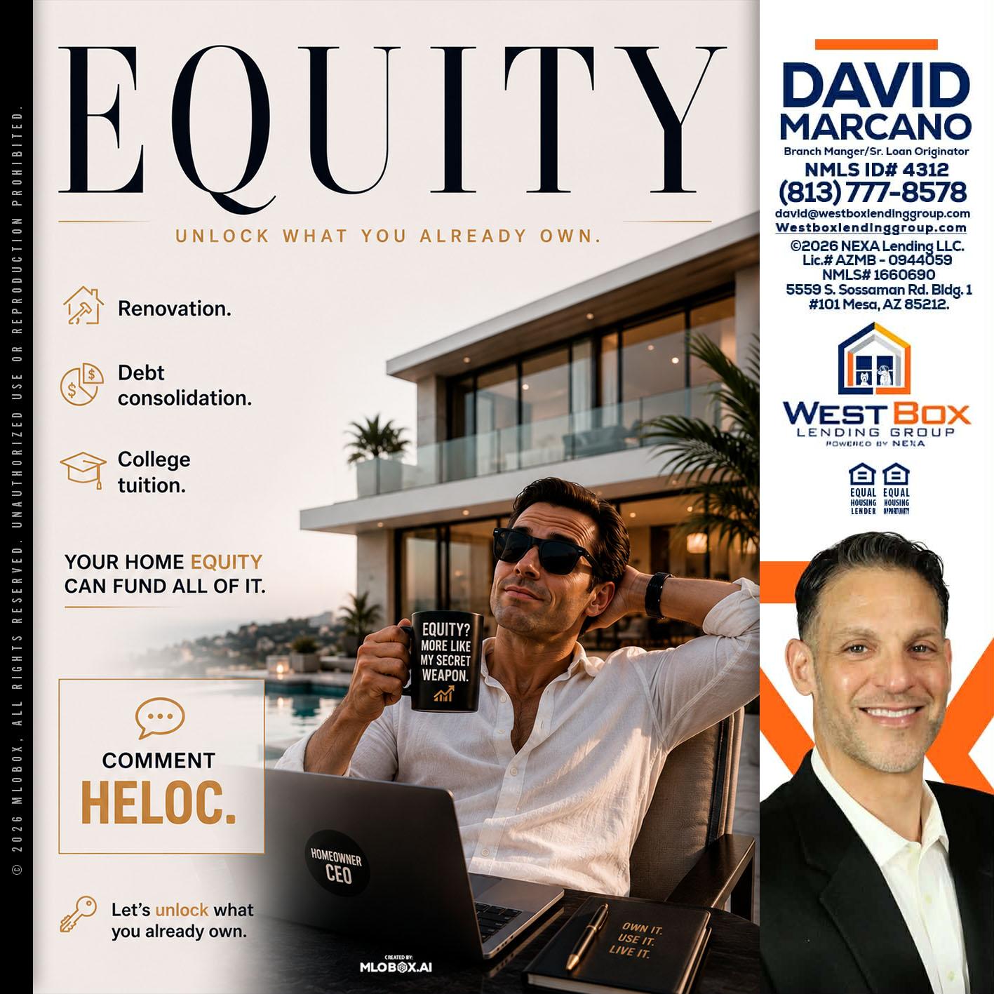EQUITY - David Marcano -Branch Manager/Sr. Loan Originator