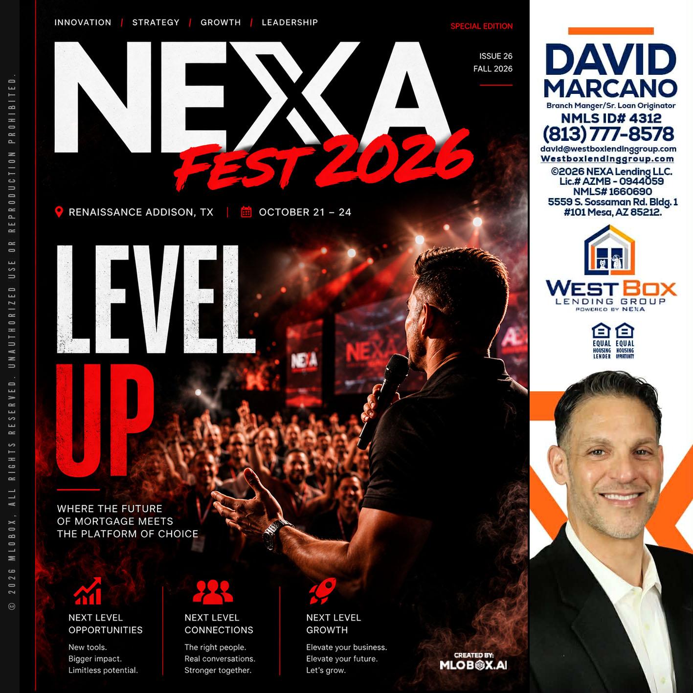 NEXA FEST 2026 - David Marcano -Branch Manager/Sr. Loan Originator