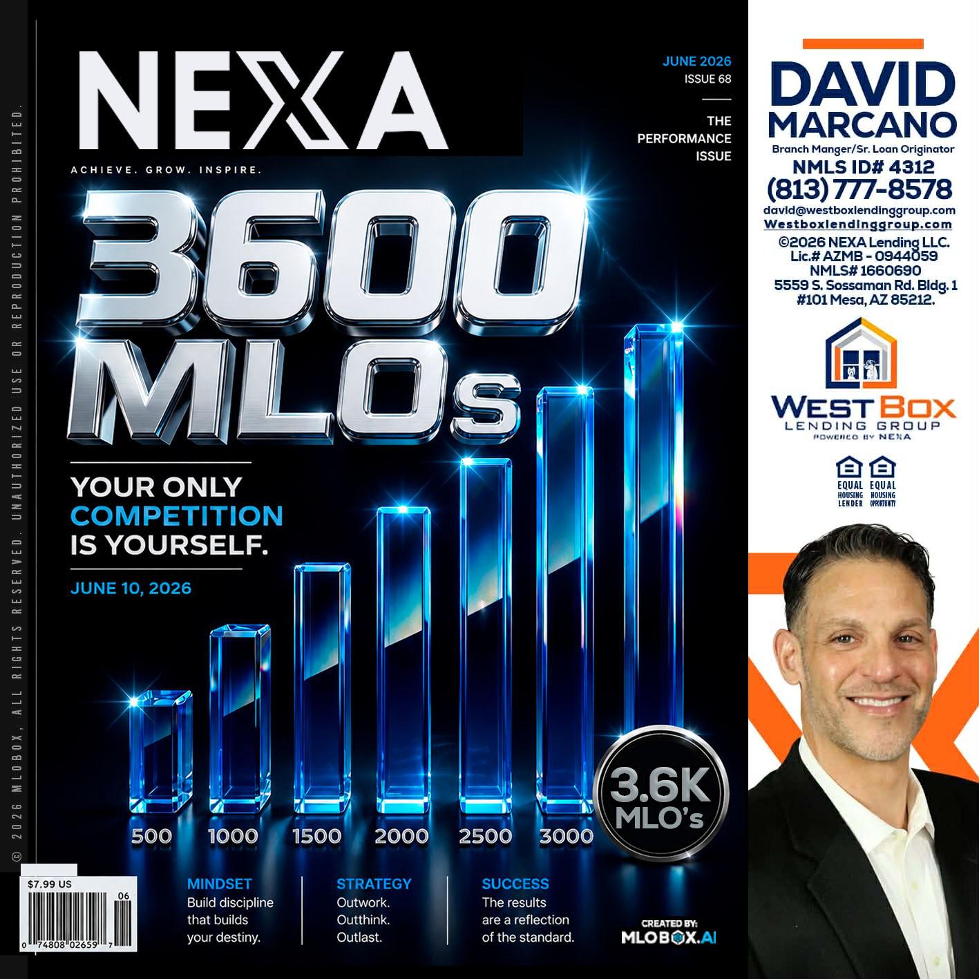 3600 MLOs - David Marcano -Branch Manager/Sr. Loan Originator