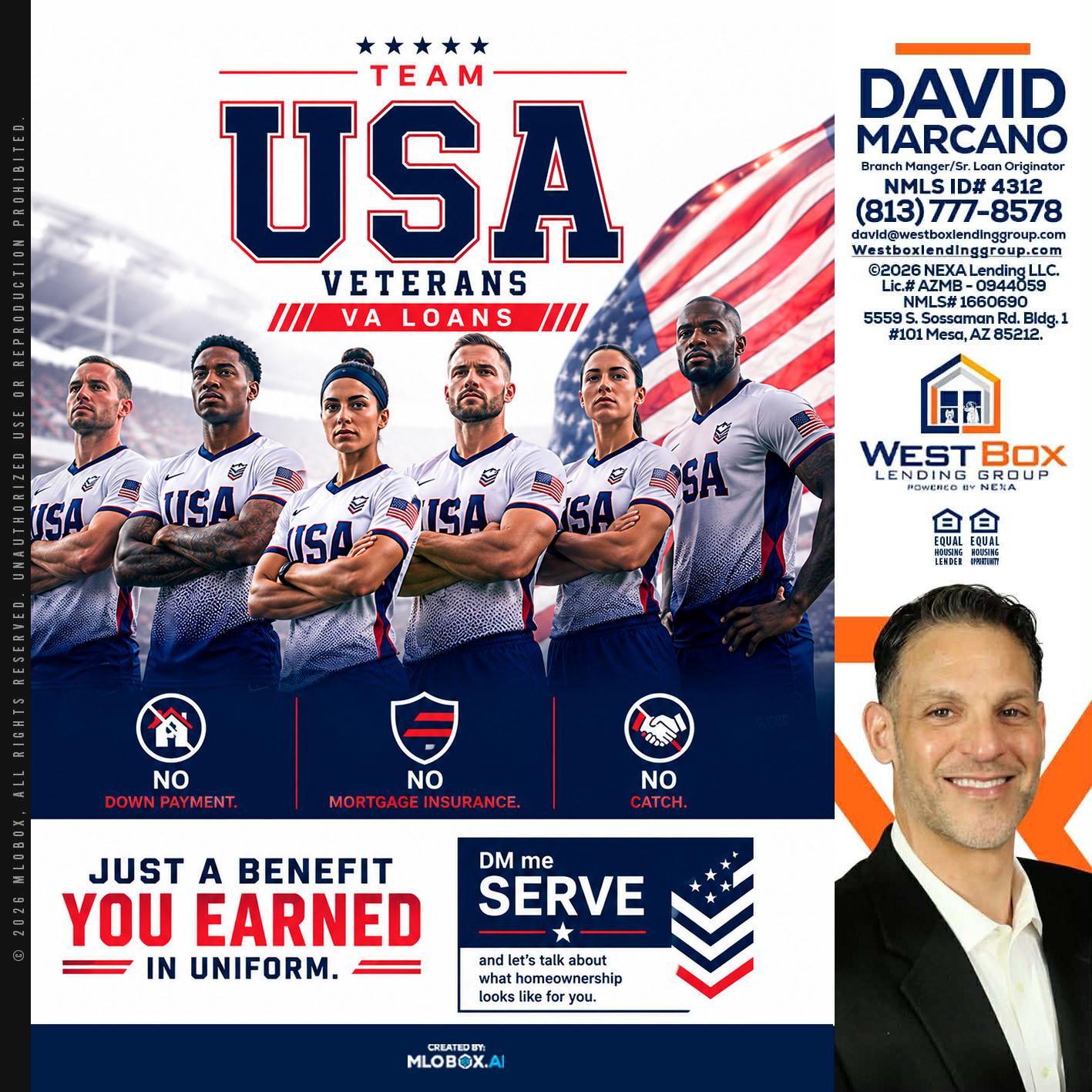 USA TEAM - David Marcano -Branch Manager/Sr. Loan Originator