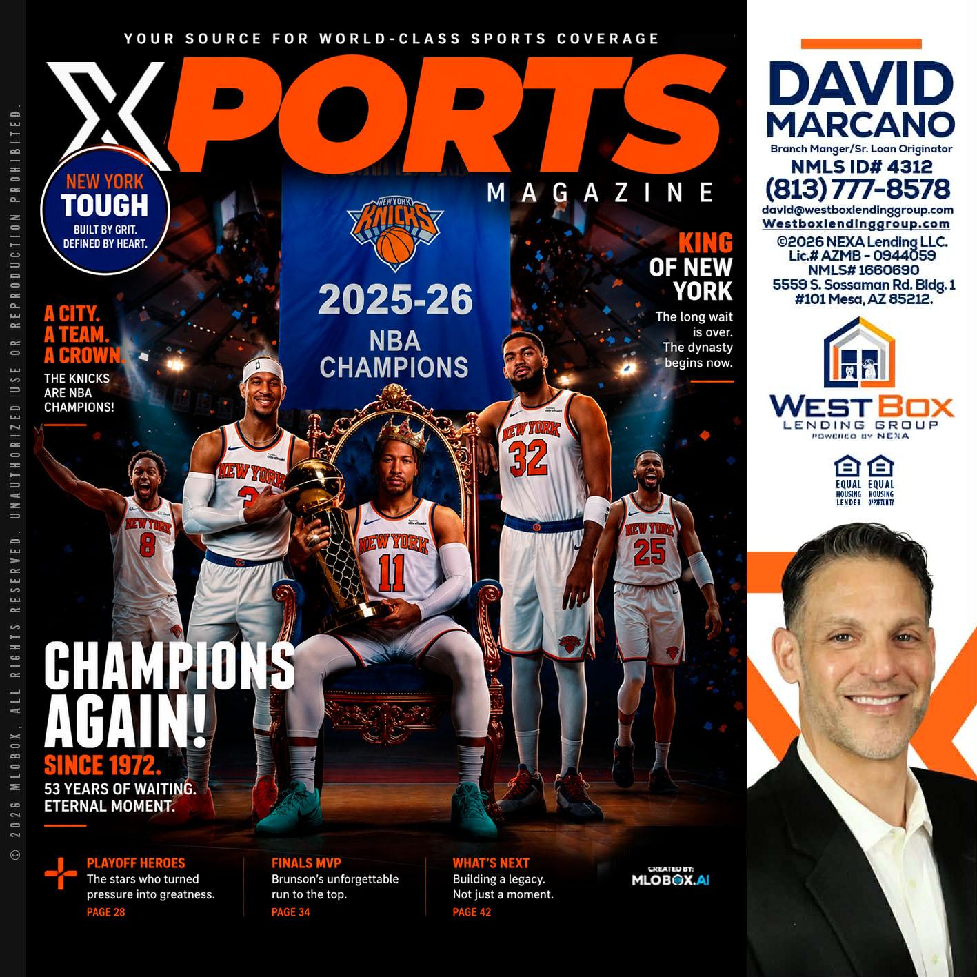 XPORTS MAGAZINE - David Marcano -Branch Manager/Sr. Loan Originator