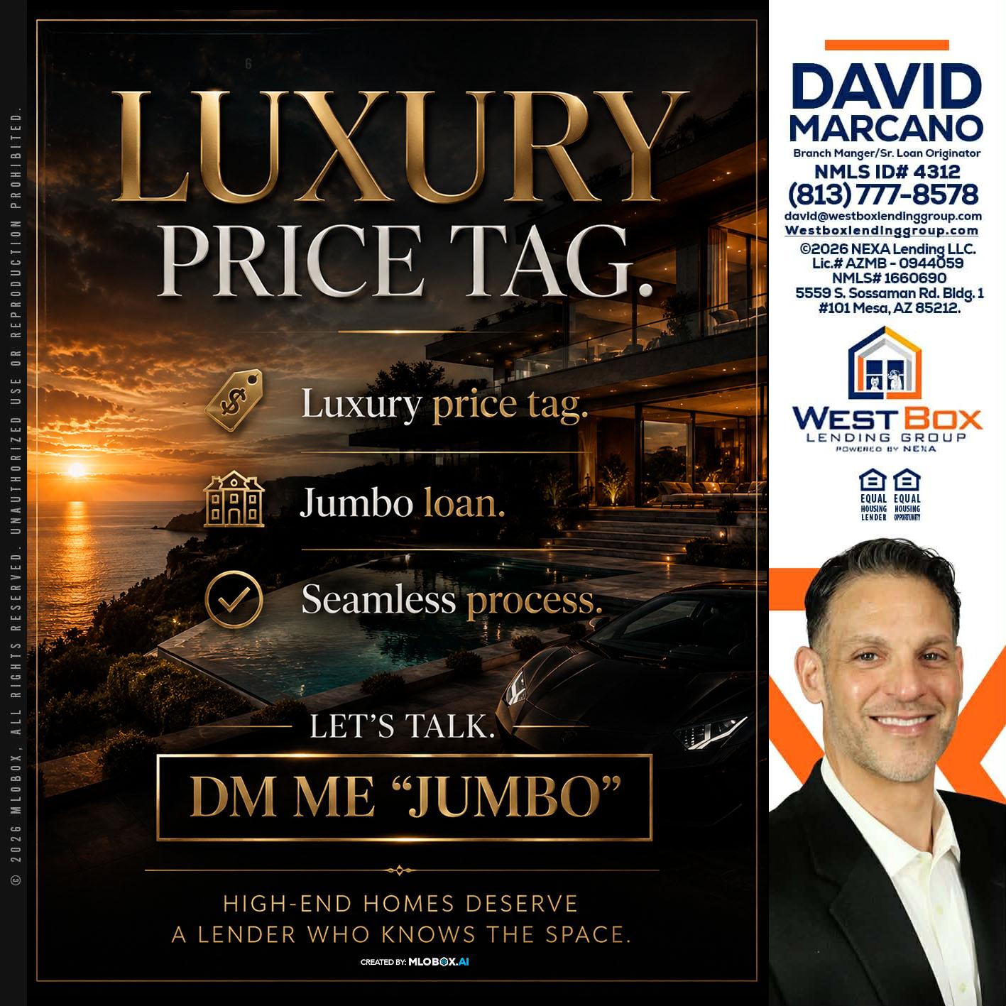 LUXURY PRICE - David Marcano -Branch Manager/Sr. Loan Originator