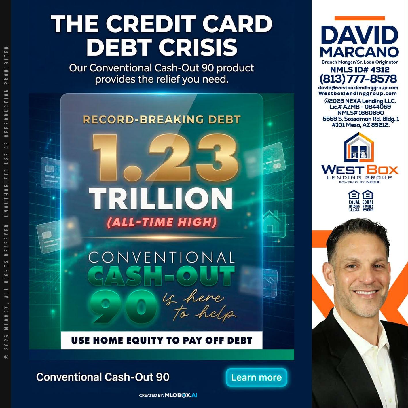 THE CREDIT CARD - David Marcano -Branch Manager/Sr. Loan Originator