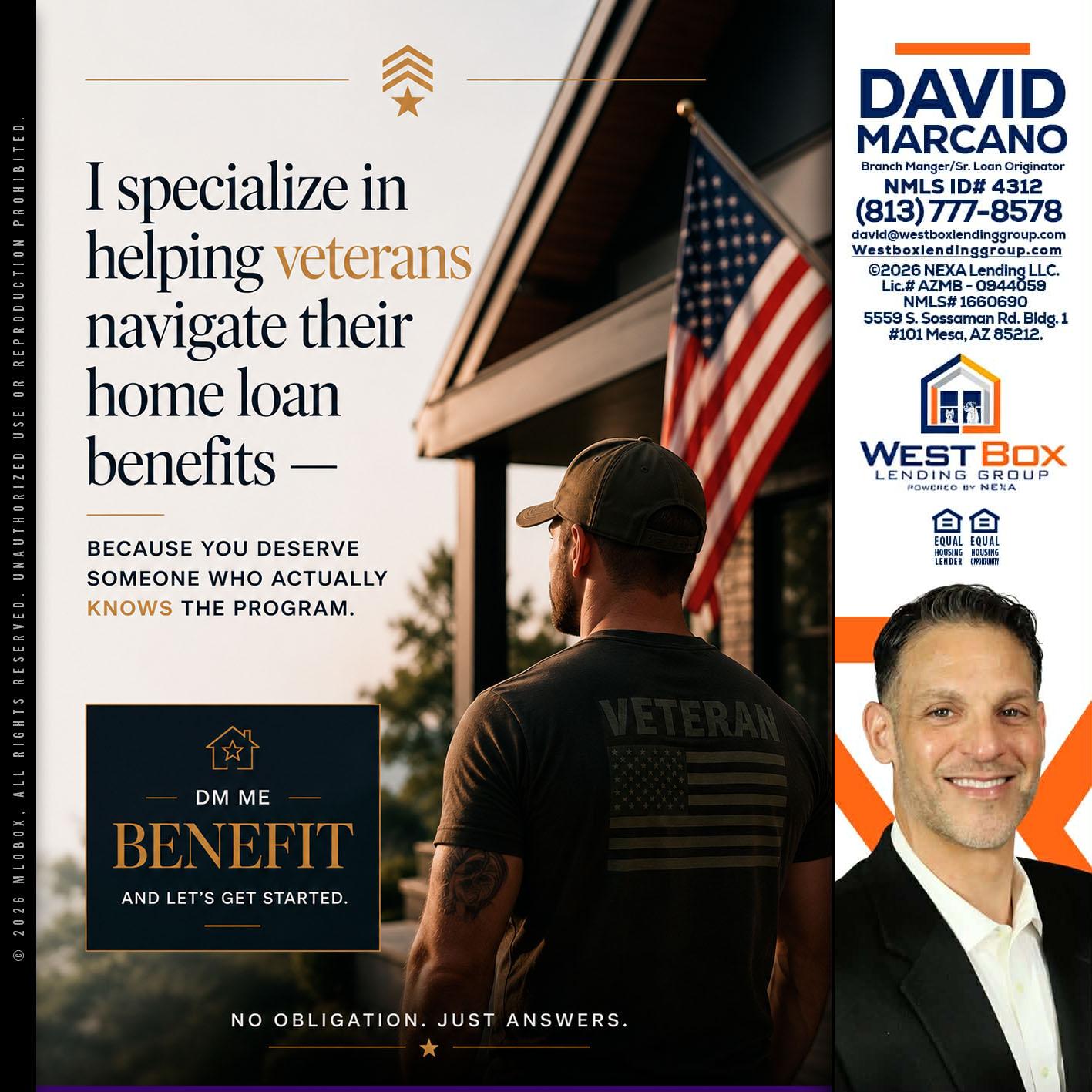 I SPECIALIZE - David Marcano -Branch Manager/Sr. Loan Originator