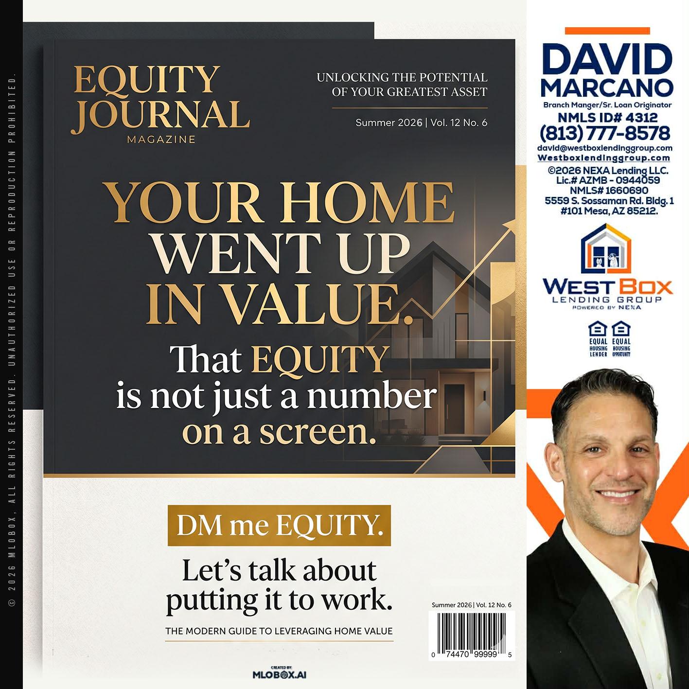 YOUR HOME - David Marcano -Branch Manager/Sr. Loan Originator