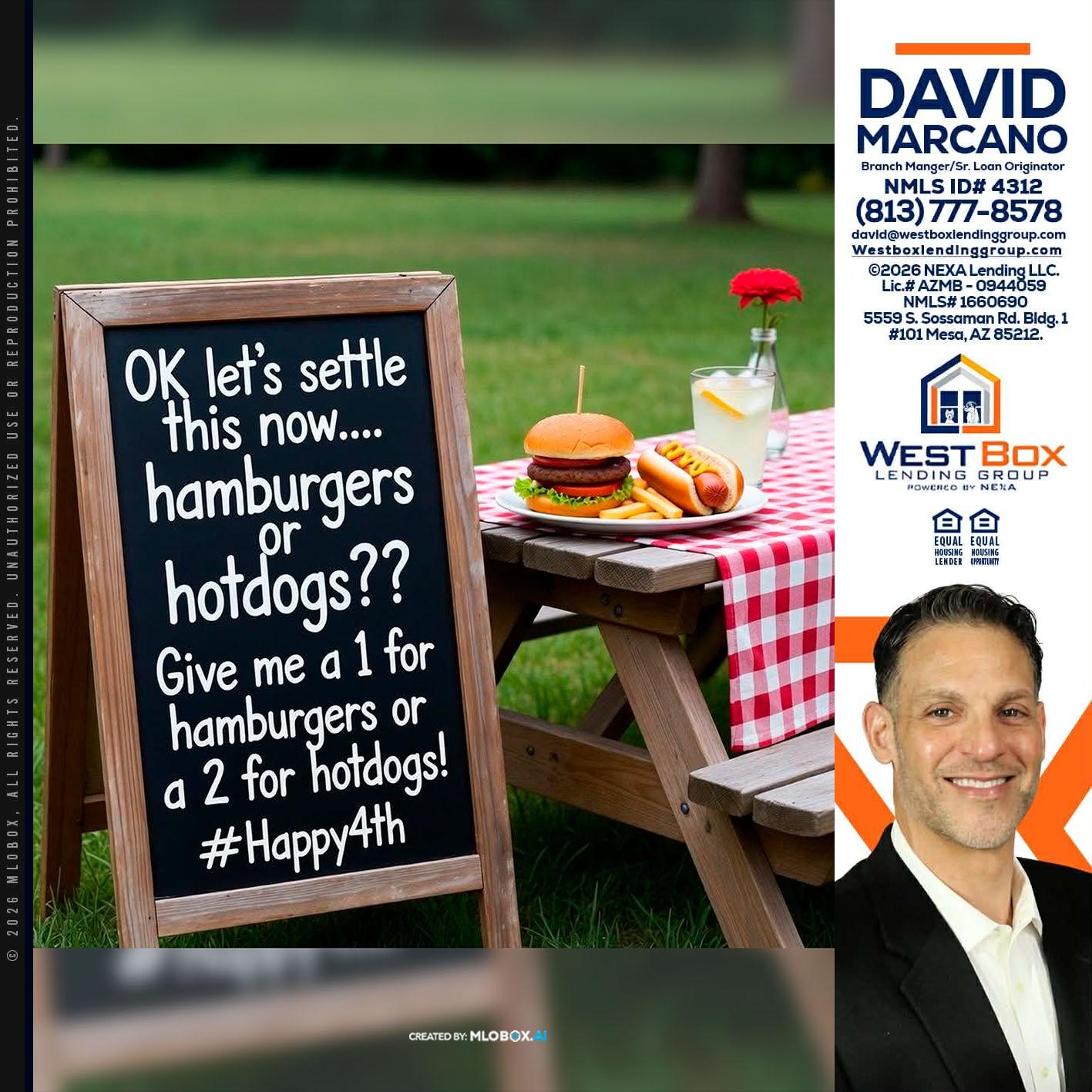 let settle this - David Marcano -Branch Manager/Sr. Loan Originator