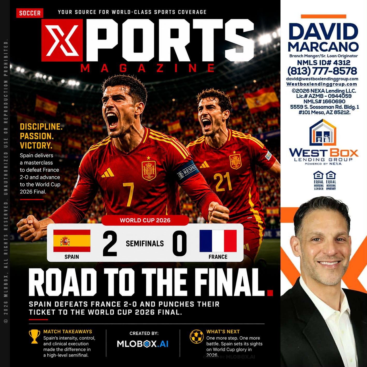 XPORTS WORLD CUP 2026 - David Marcano -Branch Manager/Sr. Loan Originator