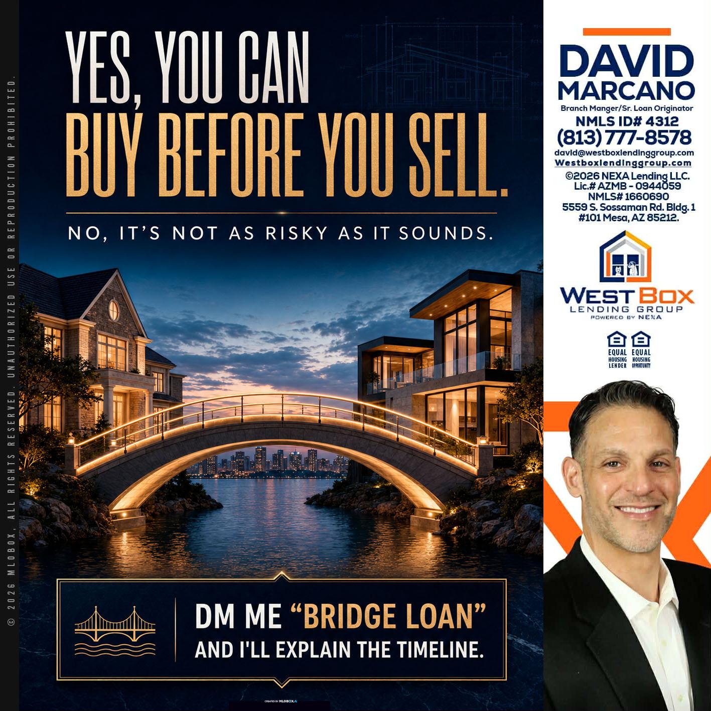 YES, YOU CAN - David Marcano -Branch Manager/Sr. Loan Originator