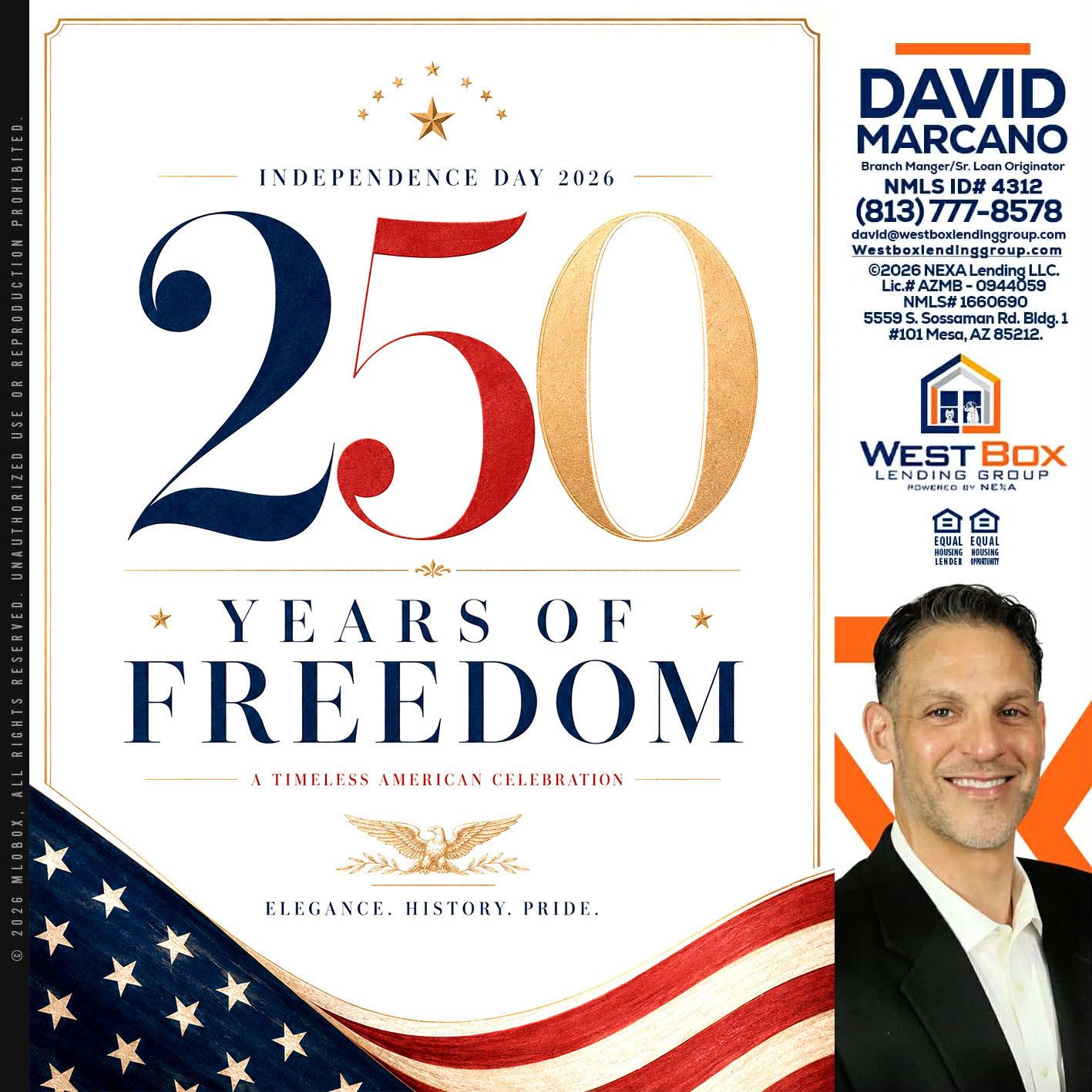 250 YEARS - David Marcano -Branch Manager/Sr. Loan Originator