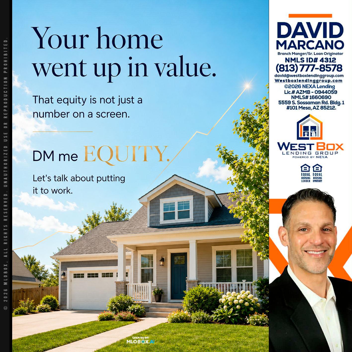 YOUR HOME - David Marcano -Branch Manager/Sr. Loan Originator