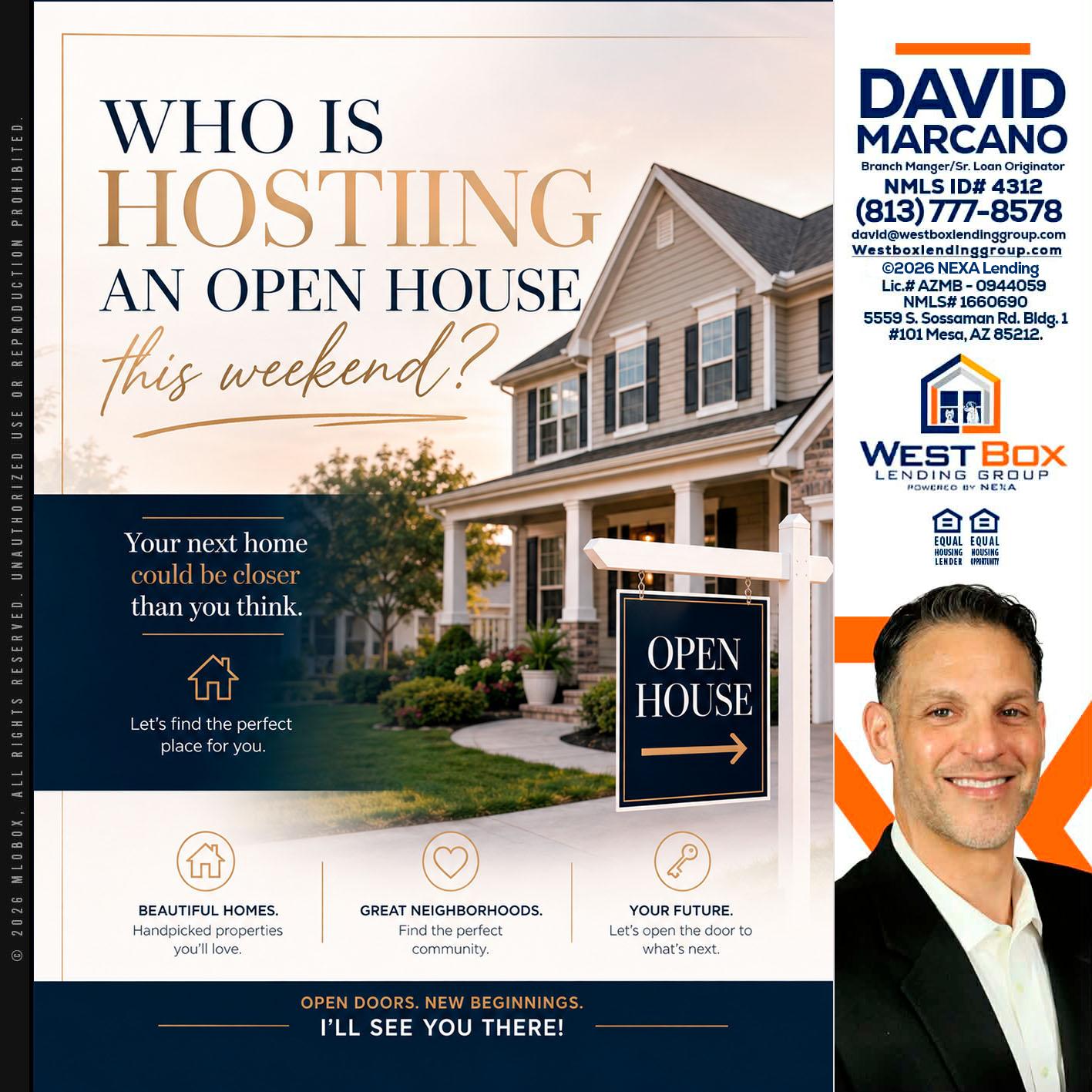 WHOS HOSTING - David Marcano -Branch Manager/Sr. Loan Originator