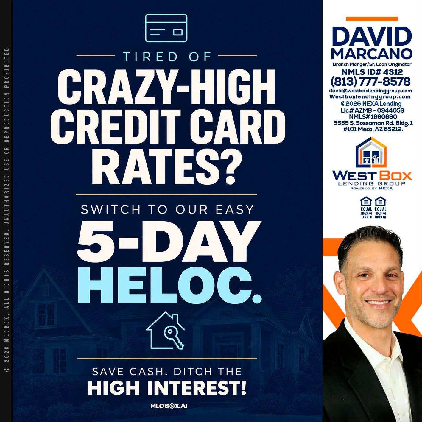 crazy high - David Marcano -Branch Manager/Sr. Loan Originator