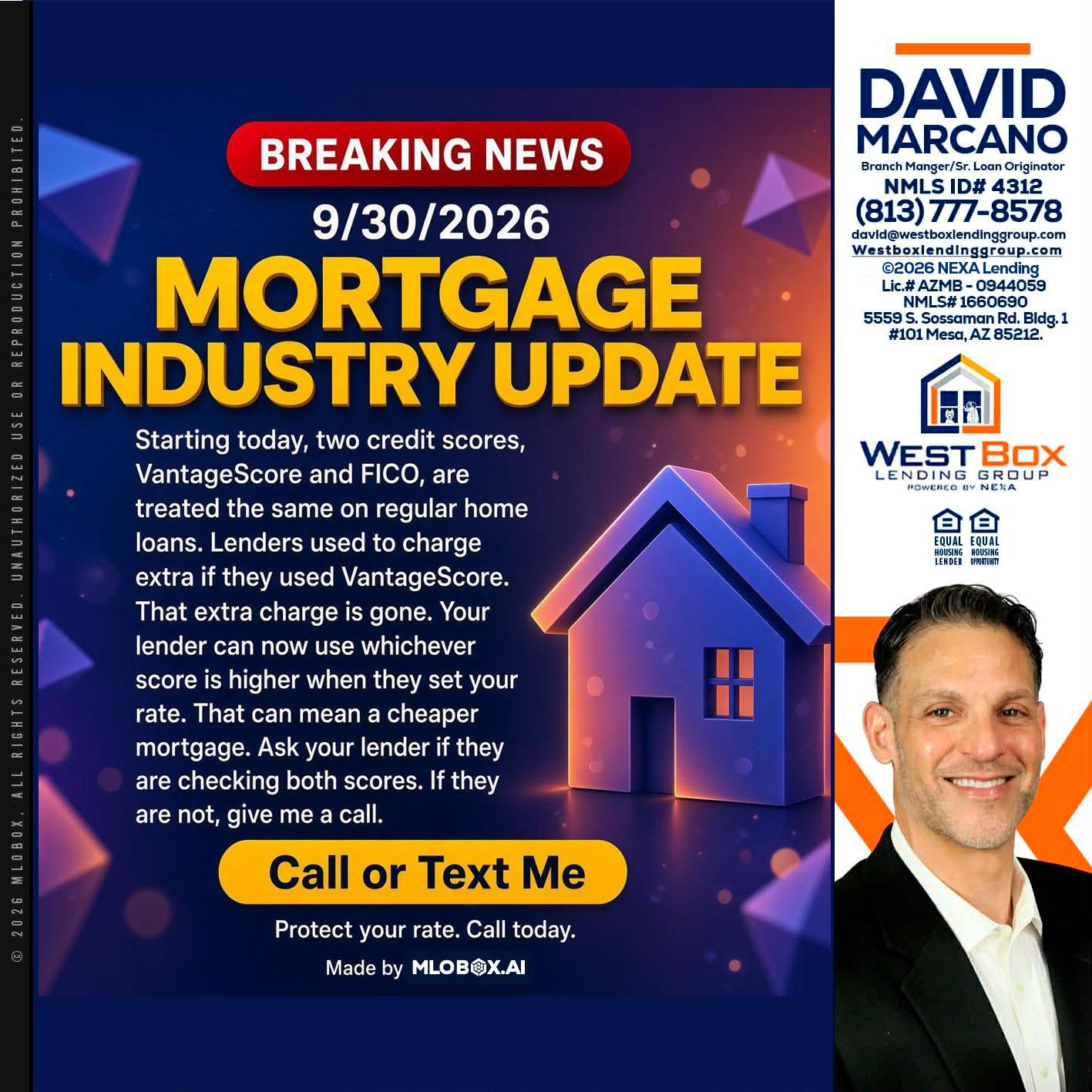BREAKING NEWS - David Marcano -Branch Manager/Sr. Loan Originator