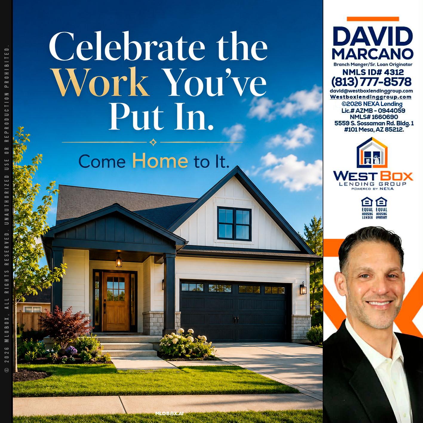celebrate Labor Day - David Marcano -Branch Manager/Sr. Loan Originator