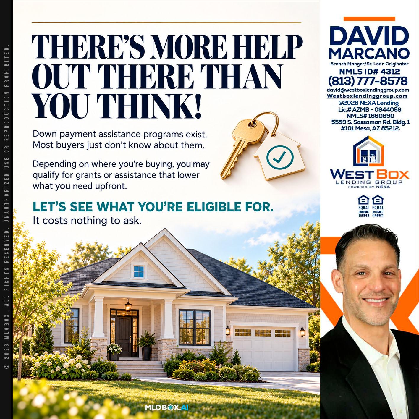 THERES MORE - David Marcano -Branch Manager/Sr. Loan Originator